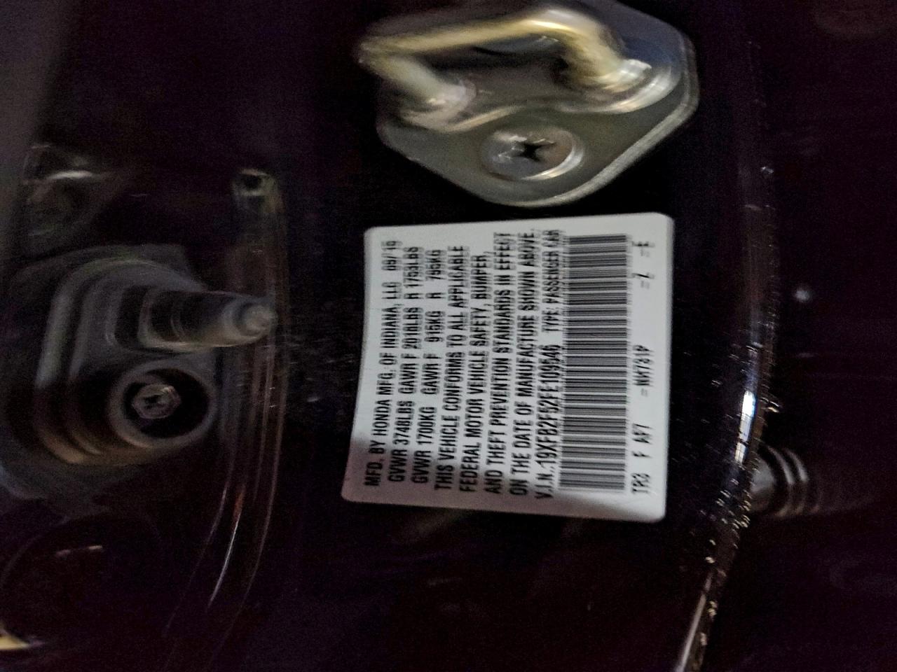 2015 Honda Civic Lx VIN: 19XFB2F52FE109546 Lot: 94556395