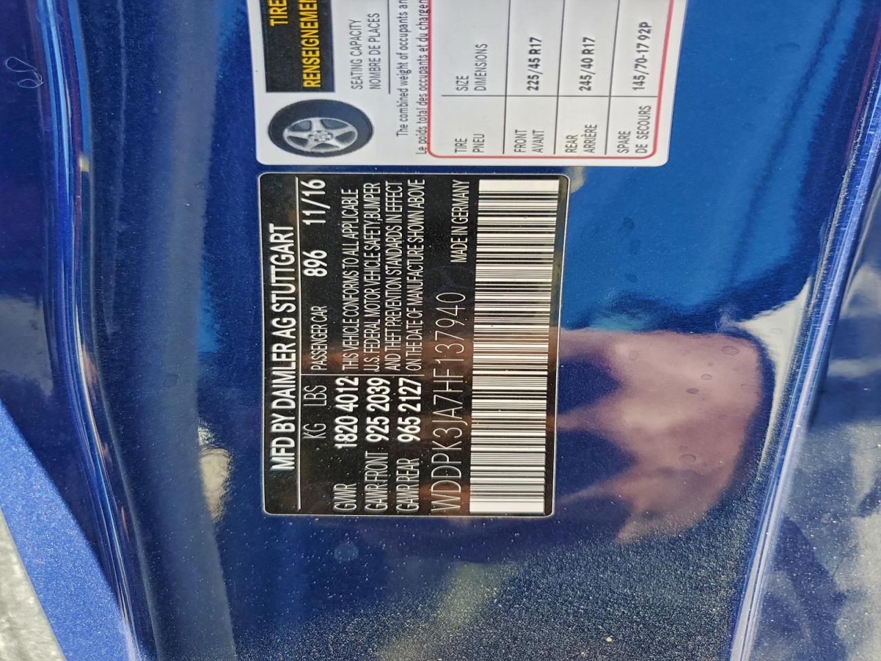 Фото: WDDPK3JA7HF137940