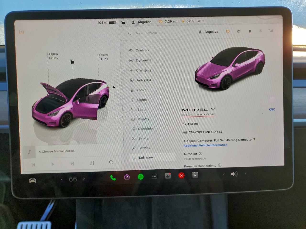 2022 Tesla Model Y VIN: 7SAYGDEF9NF465682 Lot: 96614035