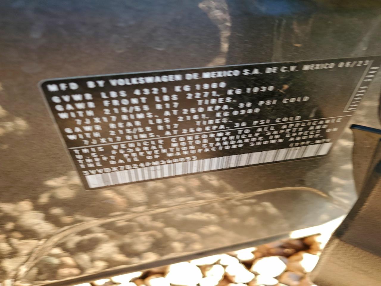 2023 Volkswagen Taos S VIN: 3VVDX7B24PM360093 Lot: 94929505