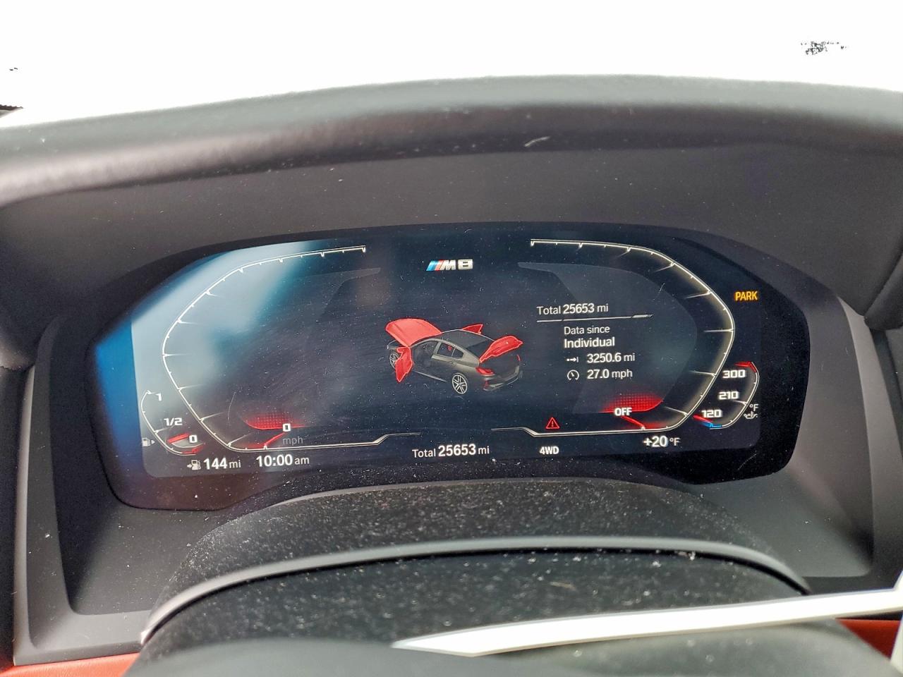 2022 BMW M8 VIN: WBSGV0C06NCH27382 Lot: 95324605