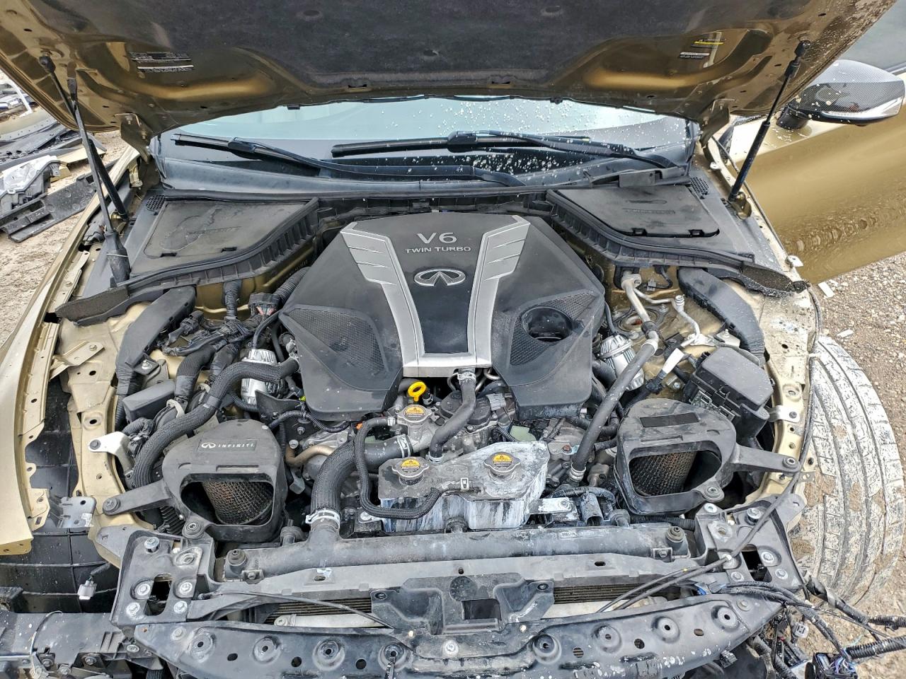 2017 Infiniti Q60 Red Sport 400 VIN: JN1FV7EK7HM610628 Lot: 94833215