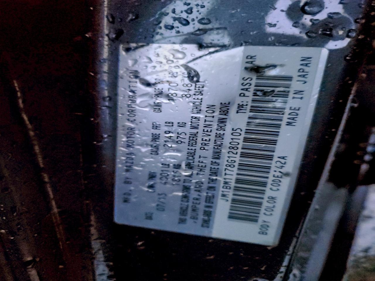 2016 Mazda 3 Sport VIN: JM1BM1T78G1280105 Lot: 95149305