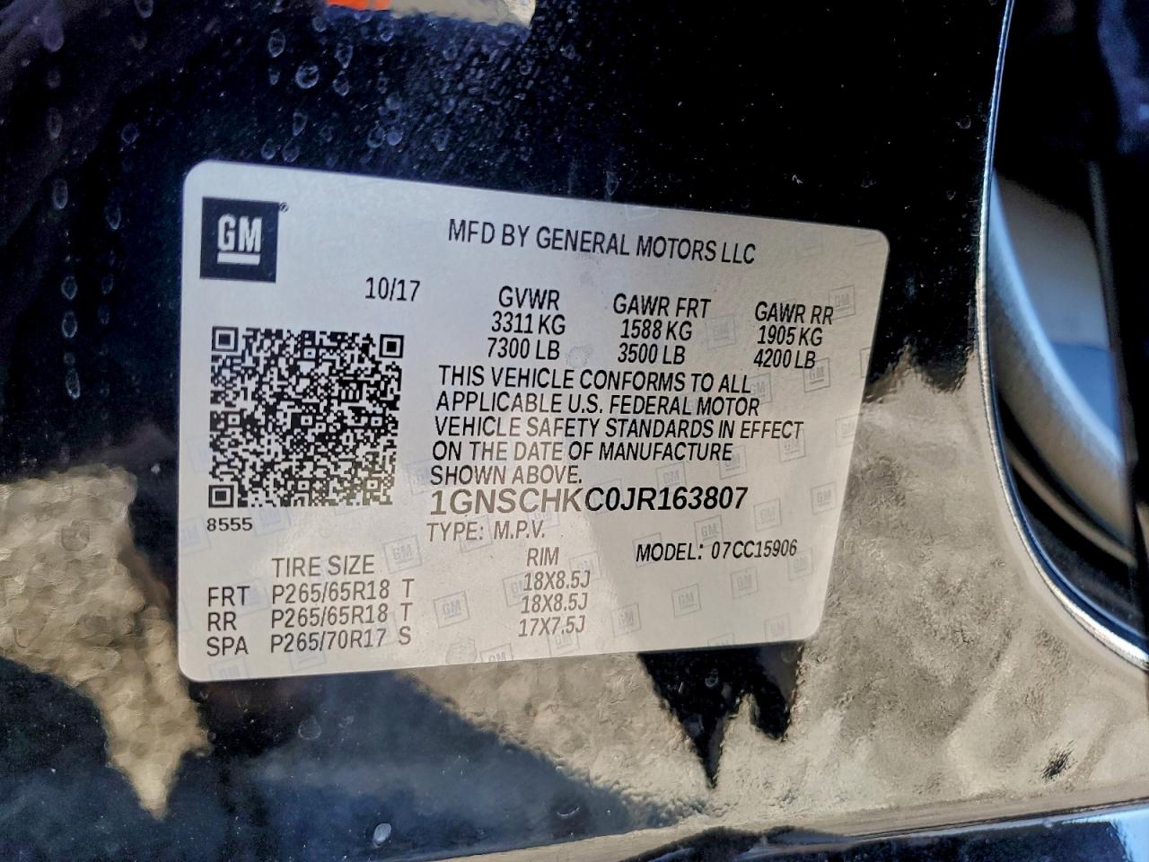 2021 Chevrolet Suburban C1500 Lt VIN: 1GNSCCKD3MR205063 Lot: 97002585