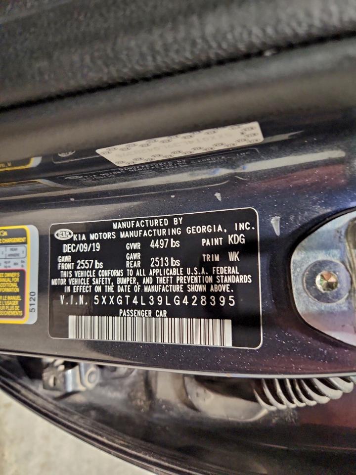 2020 Kia Optima Lx VIN: 5XXGT4L39LG428395 Lot: 96166285