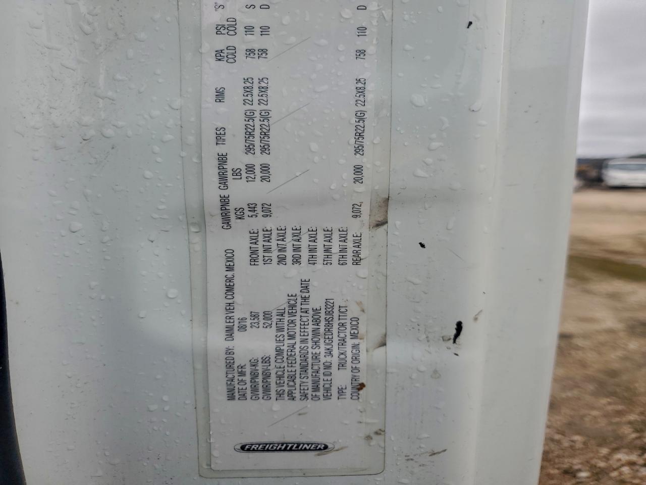 2017 Freightliner Cascaia125 - Semi Truck VIN: 3AKJGEDR8HSJB3221 Lot: 95707215