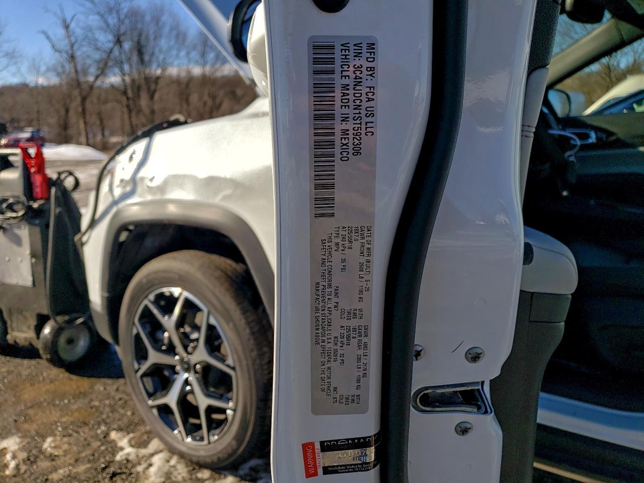 2025 Jeep Compass Limited VIN: 3C4NJDCN1ST592306 Lot: 96923145