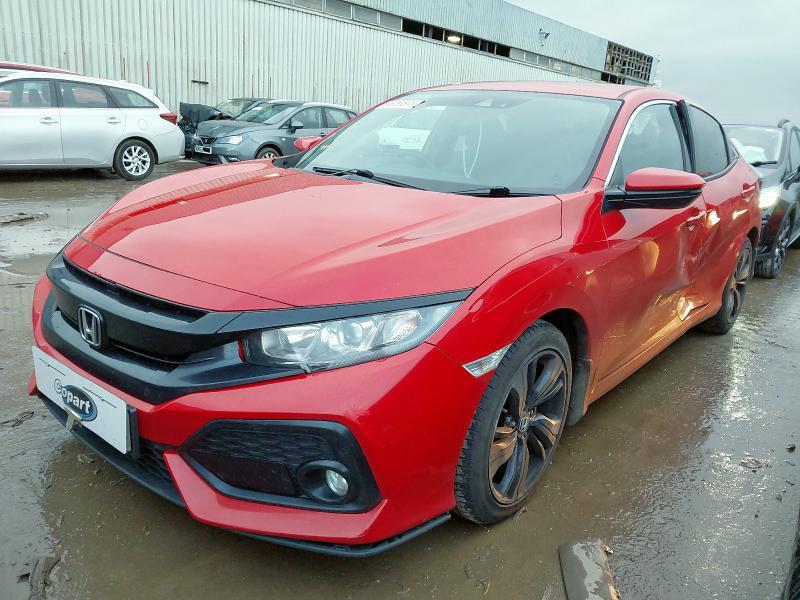 2019 HONDA CIVIC 1.0 VTEC TURBO 126 SR 5DR CVT for sale at Copart PETERLEE