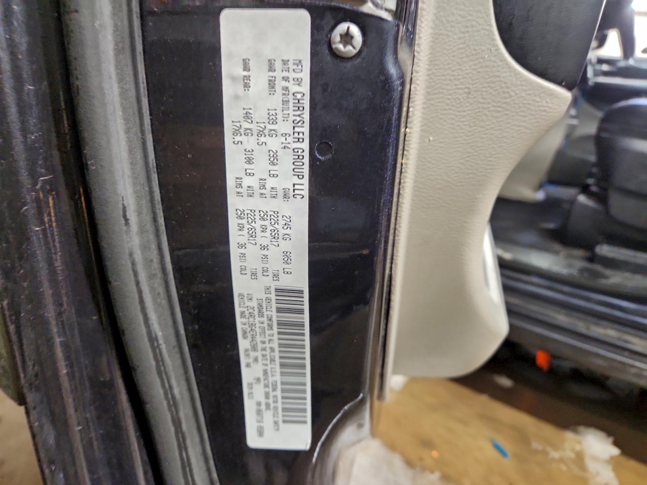 2014 Chrysler Town & Country Touring VIN: 2C4RC1BG4ER442808 Lot: 95524905