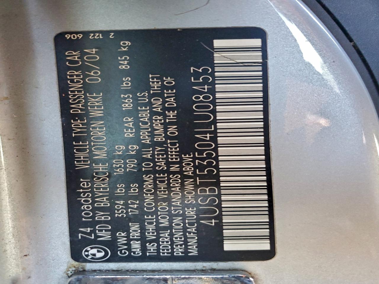 Фото: 4USBT53504LU08453