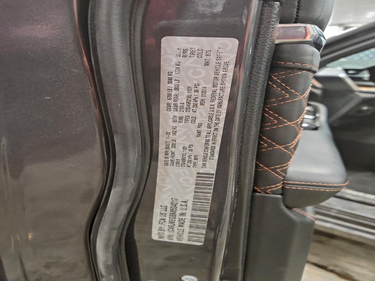 2022 Jeep Grand Cherokee L Summit VIN: 1C4RJKEG6N8504017 Lot: 97727455