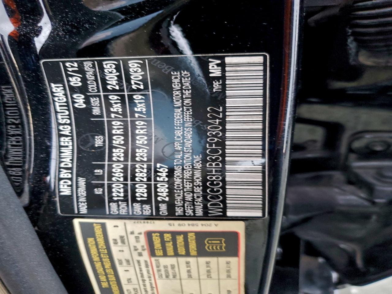 Фото: WDCGG8HB3CF930422