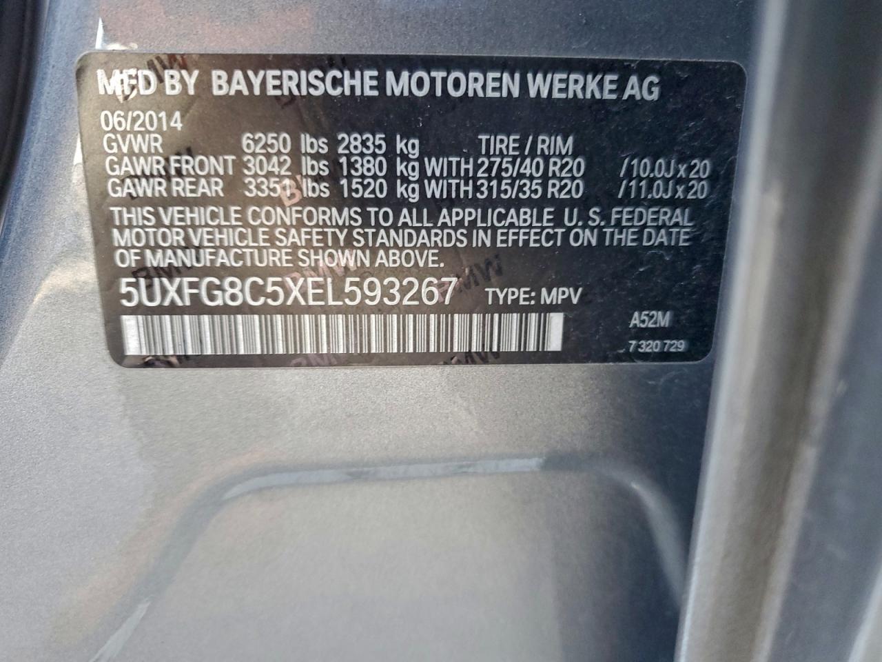 Фото: 5UXFG8C5XEL593267