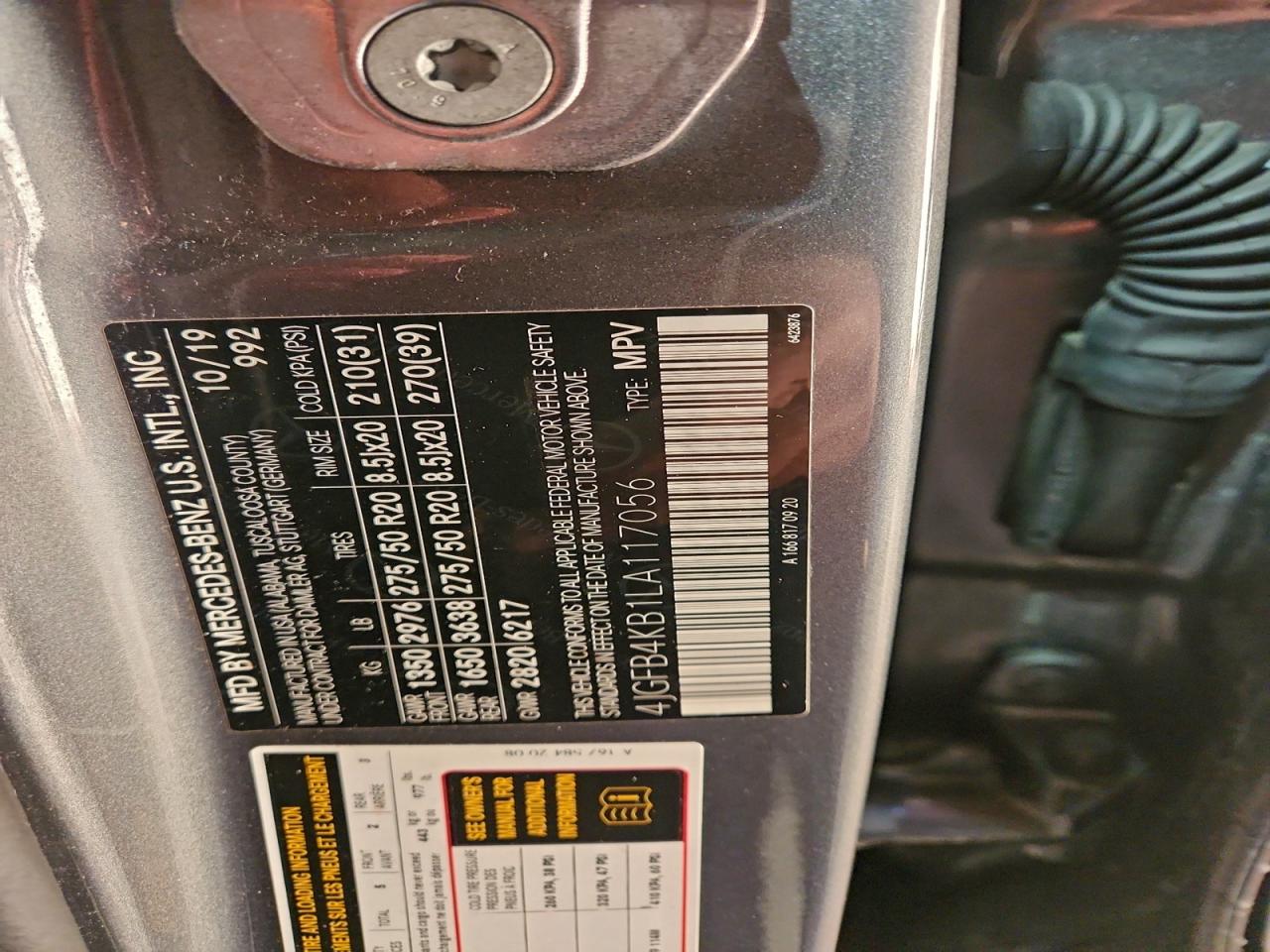 Фото: 4JGFB4KB1LA117056