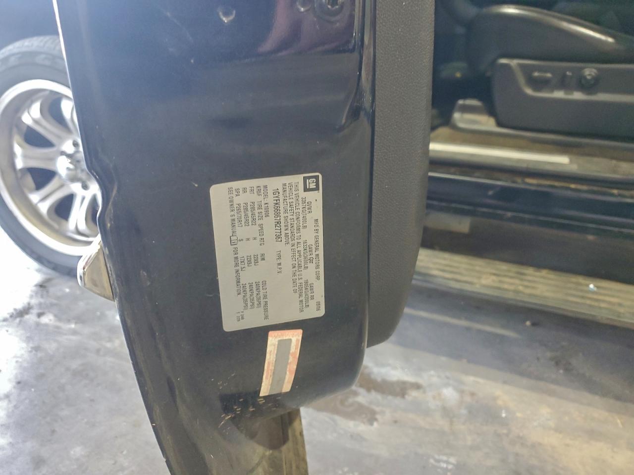 2007 Cadillac Escalade Esv VIN: 1GYFK66867R277367 Lot: 96234545