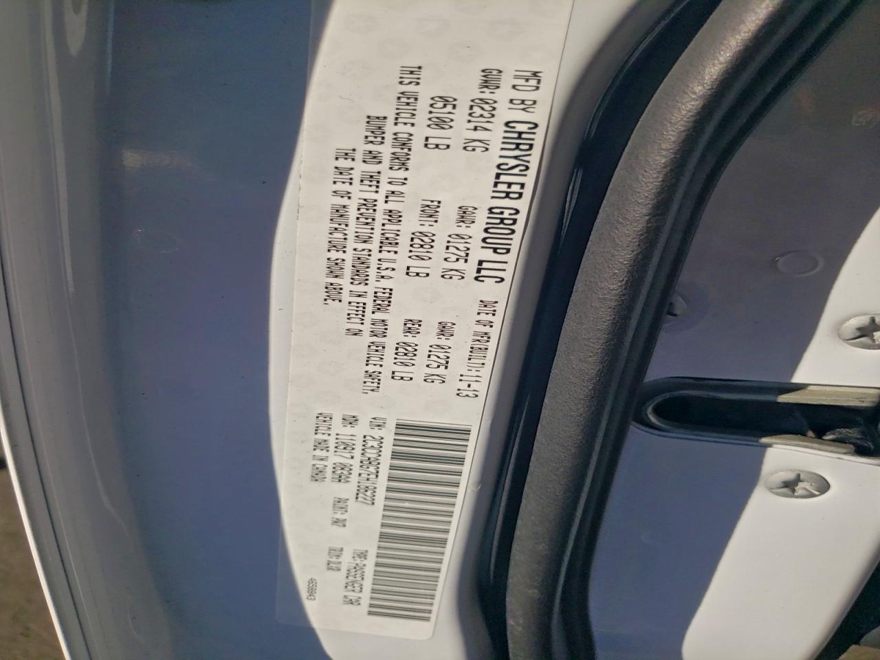 2014 Chrysler 300 S VIN: 2C3CCABG7EH186227 Lot: 95137855