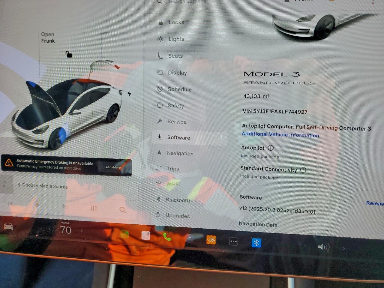 2020 Tesla Model 3 VIN: 5YJ3E1EAXLF744927 Lot: 96351295