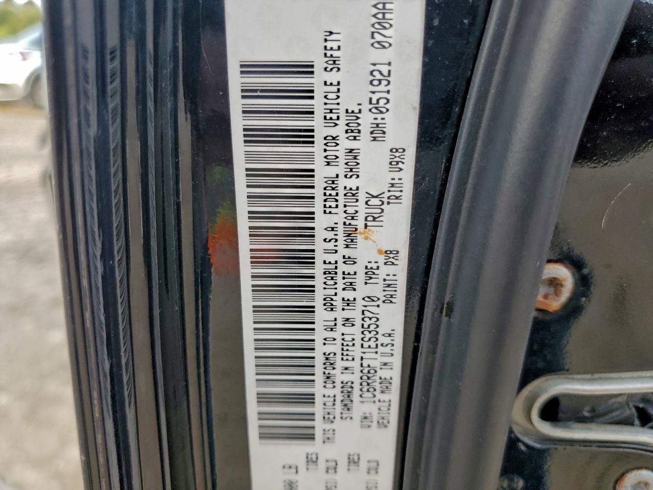 2014 Ram 1500 St VIN: 1C6RR6FT1ES353710 Lot: 94904755