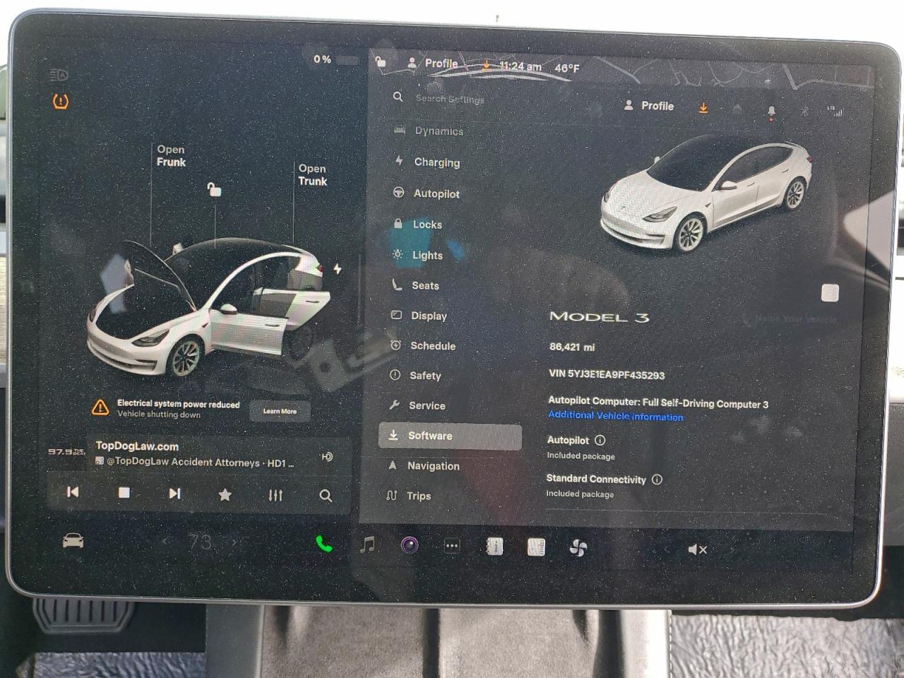 2023 Tesla Model 3 VIN: 5YJ3E1EA9PF435293 Lot: 95130635