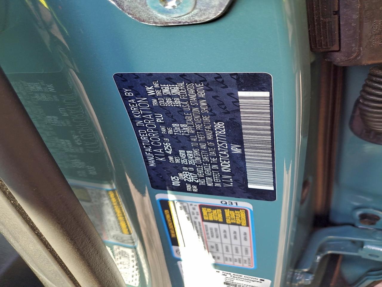 2025 Kia Seltos Sx VIN: KNDETCA72S7778286 Lot: 95631545