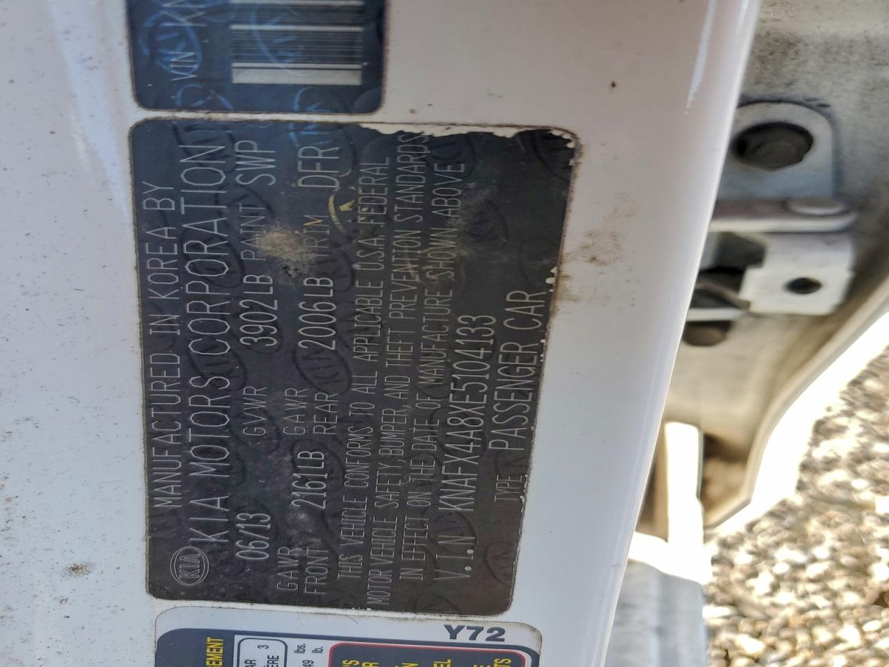 2014 Kia Forte Ex VIN: KNAFX4A8XE5104133 Lot: 94713395