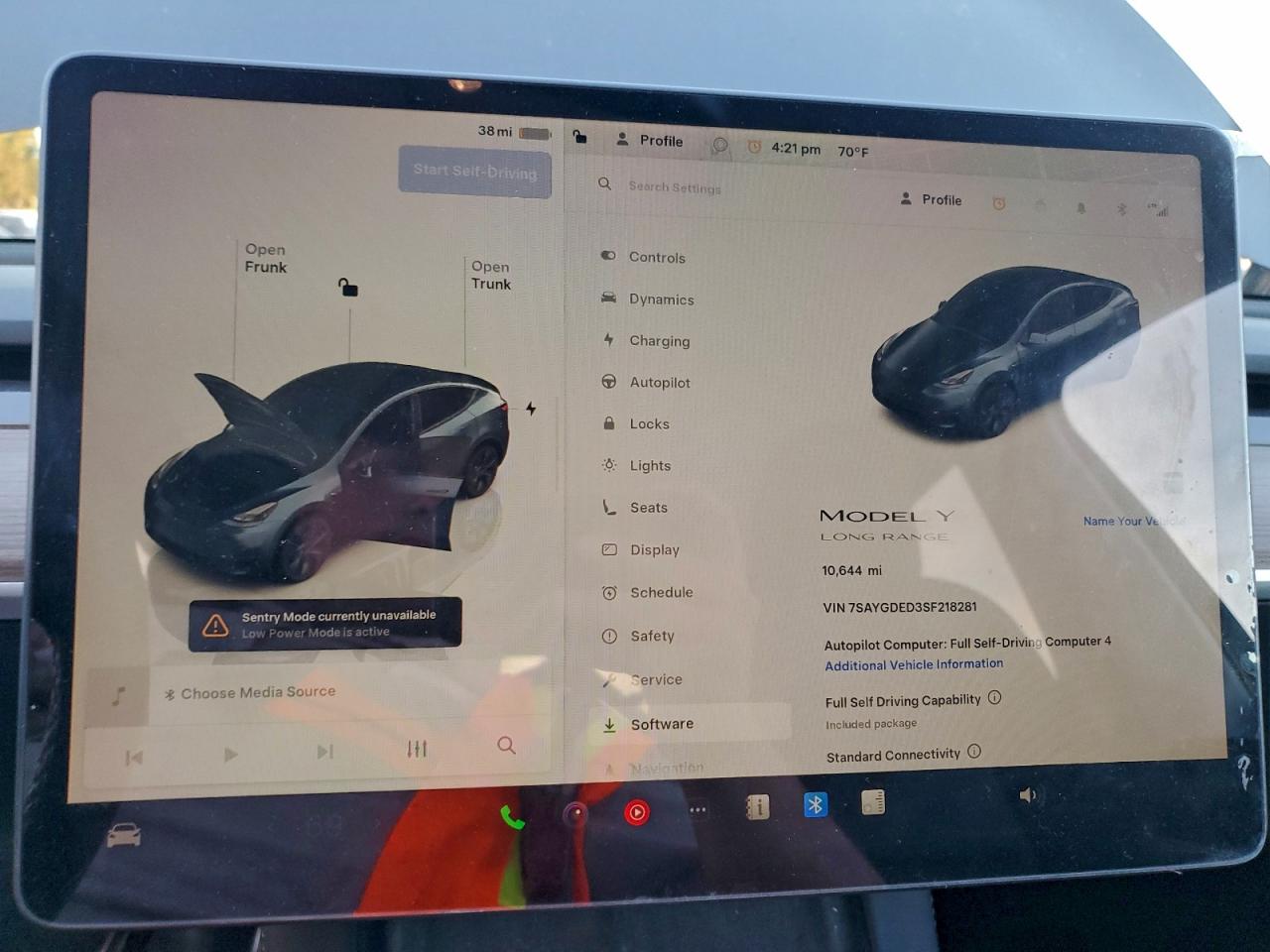 2025 Tesla Model Y VIN: 7SAYGDED3SF218281 Lot: 93929205