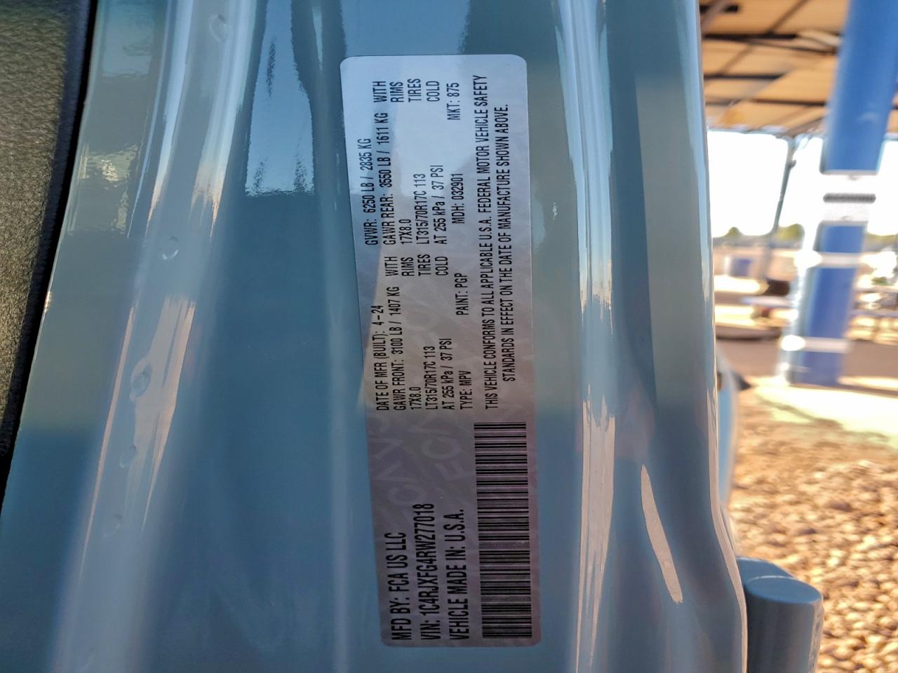 2024 Jeep Wrangler Rubicon VIN: 1C4RJXFG4RW277018 Lot: 95089015