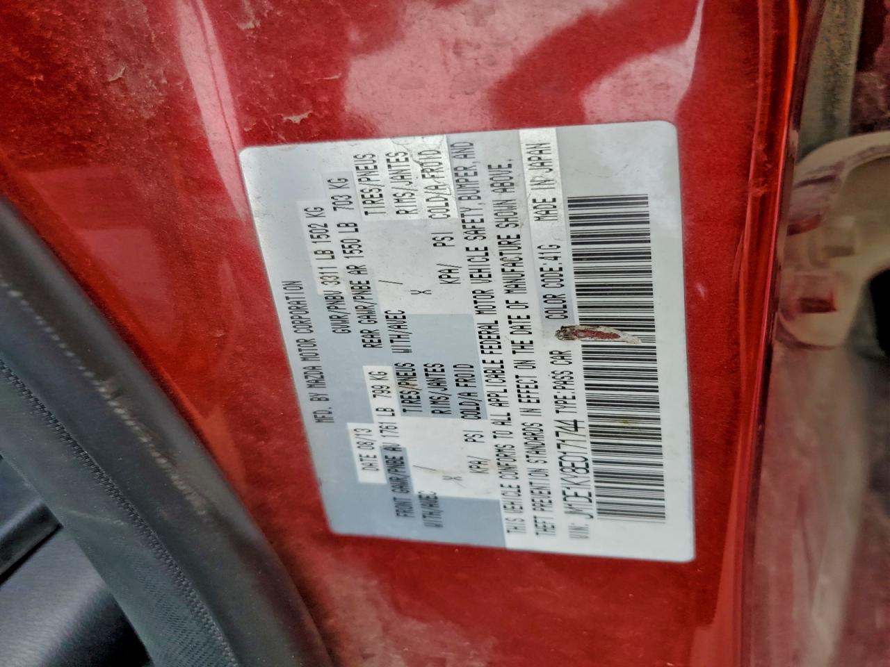 2014 Mazda Mazda2 Sport VIN: JM1DE1KY8E0171744 Lot: 93389755