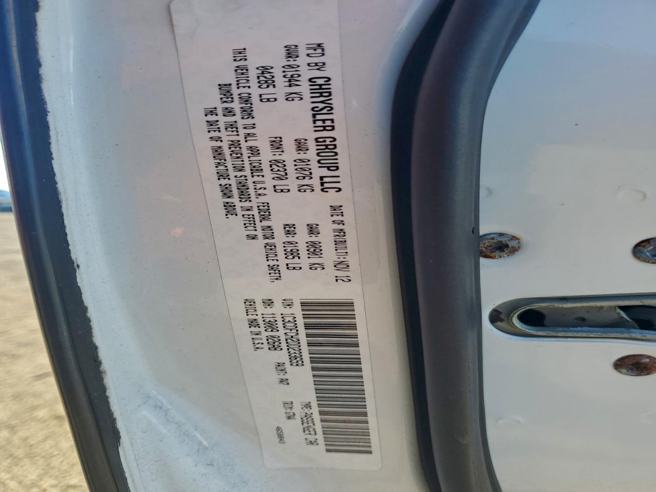 2013 Dodge Dart Limited VIN: 1C3CDFCH2DD233659 Lot: 96375915