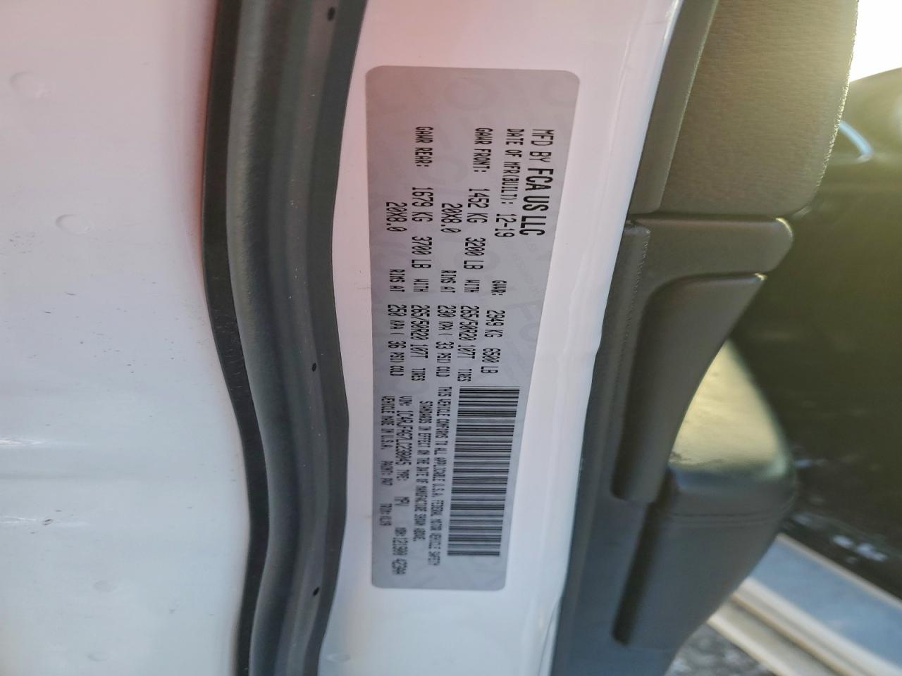 2020 Jeep Grand Cherokee Laredo VIN: 1C4RJFAG7LC238045 Lot: 95493125