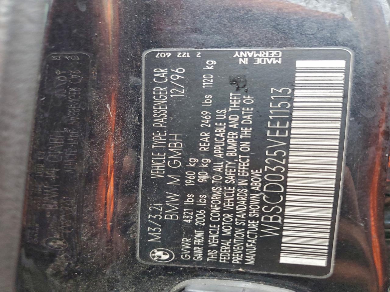 Фото: WBSCD0325VEE11513