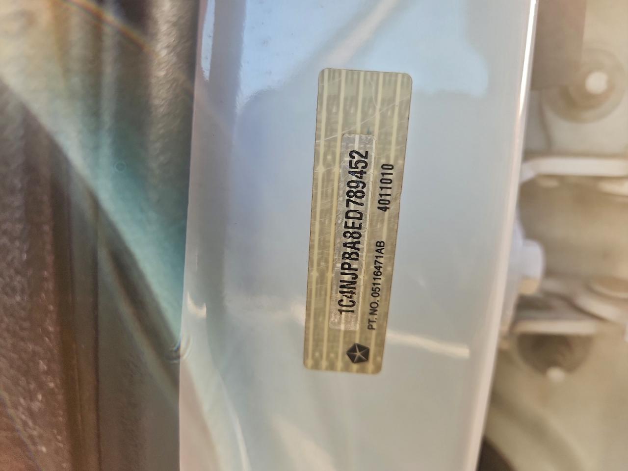 2014 Jeep Patriot Sport VIN: 1C4NJPBA8ED789452 Lot: 95296995