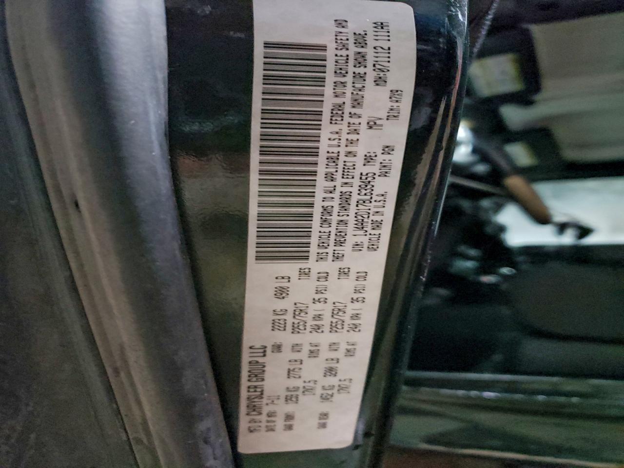 2011 Jeep Wrangler Sport VIN: 1J4AA2D17BL639455 Lot: 94632355