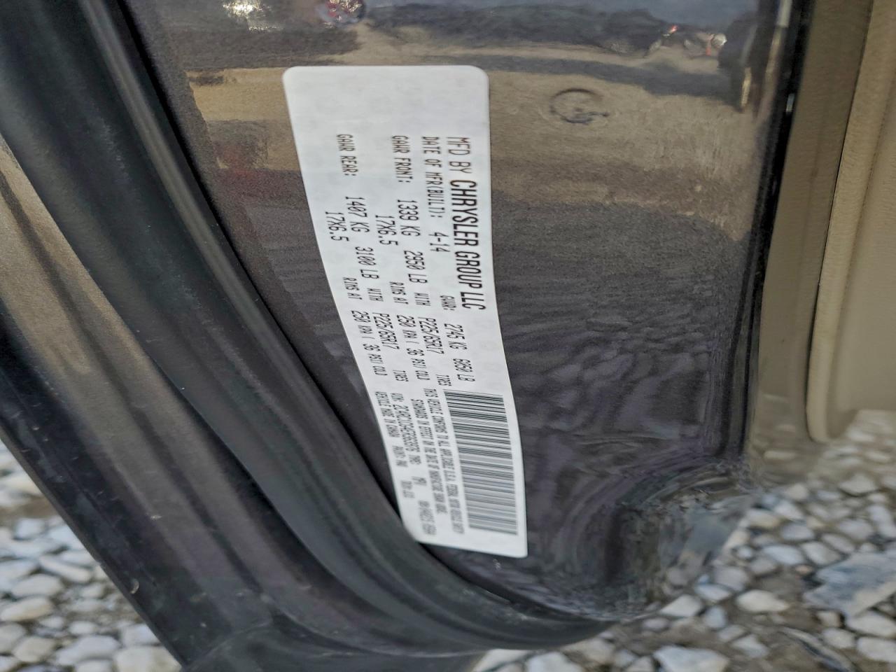 2014 Chrysler Town & Country Touring L VIN: 2C4RC1CG4ER363976 Lot: 93999515