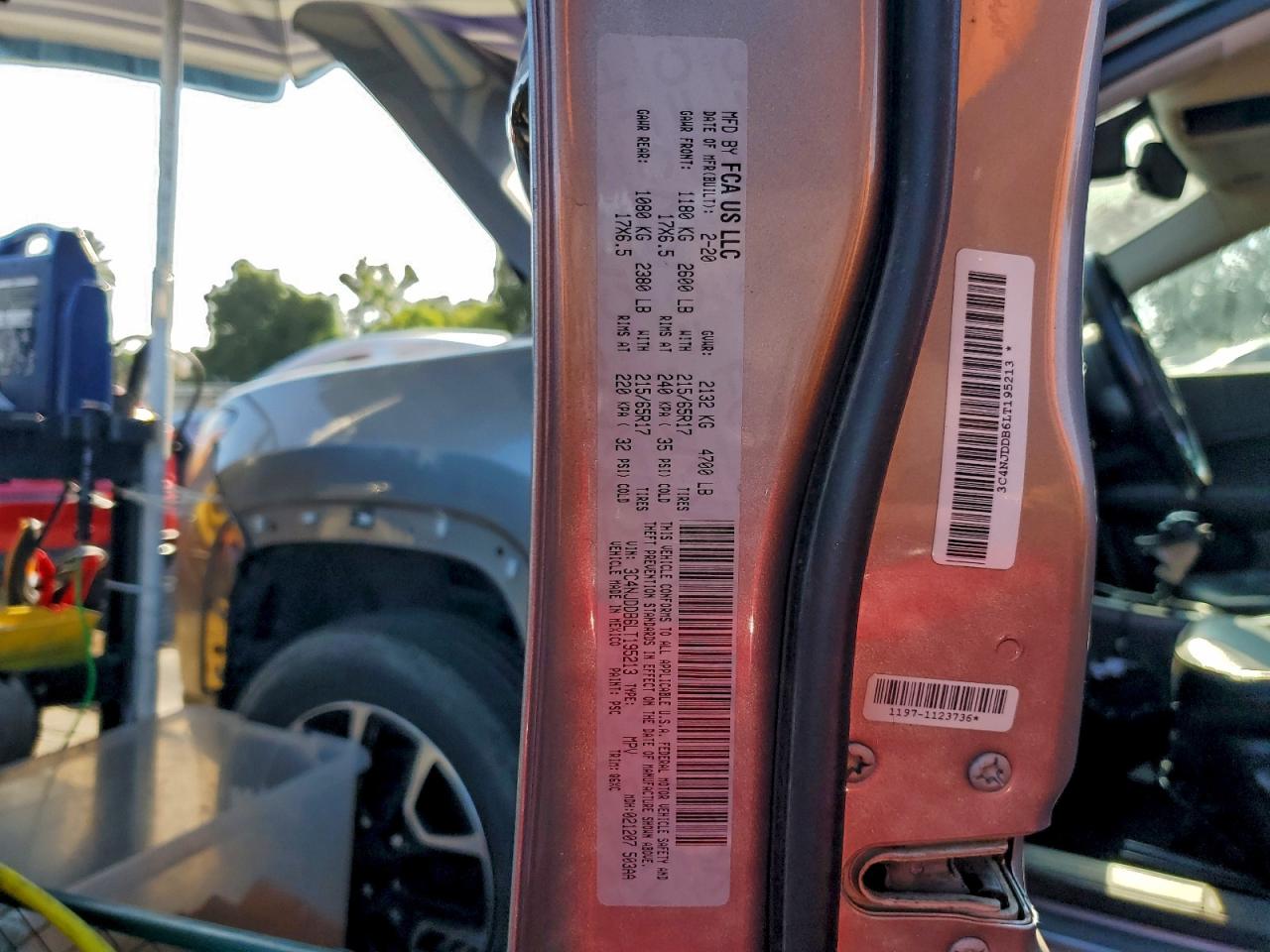 2020 Jeep Compass Trailhawk VIN: 3C4NJDDB6LT195213 Lot: 95018545