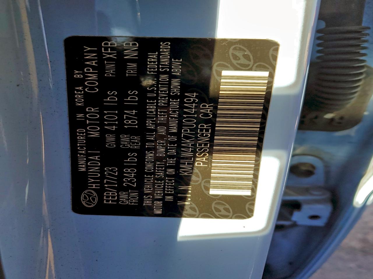 2023 Hyundai Elantra N VIN: KMHLW4AK7PU014494 Lot: 96334795