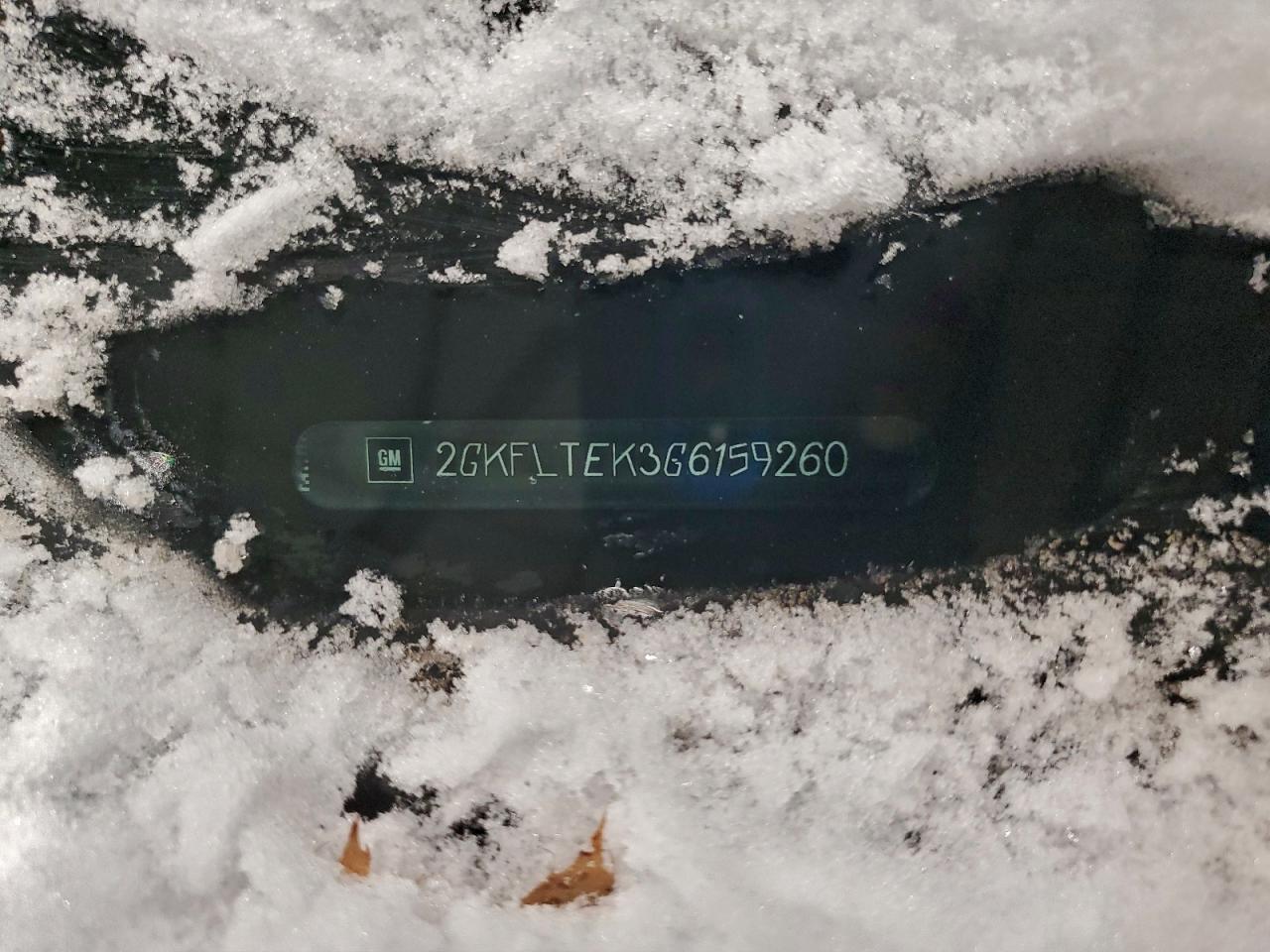 2016 GMC Terrain Sle VIN: 2GKFLTEK3G6159260 Lot: 94343945