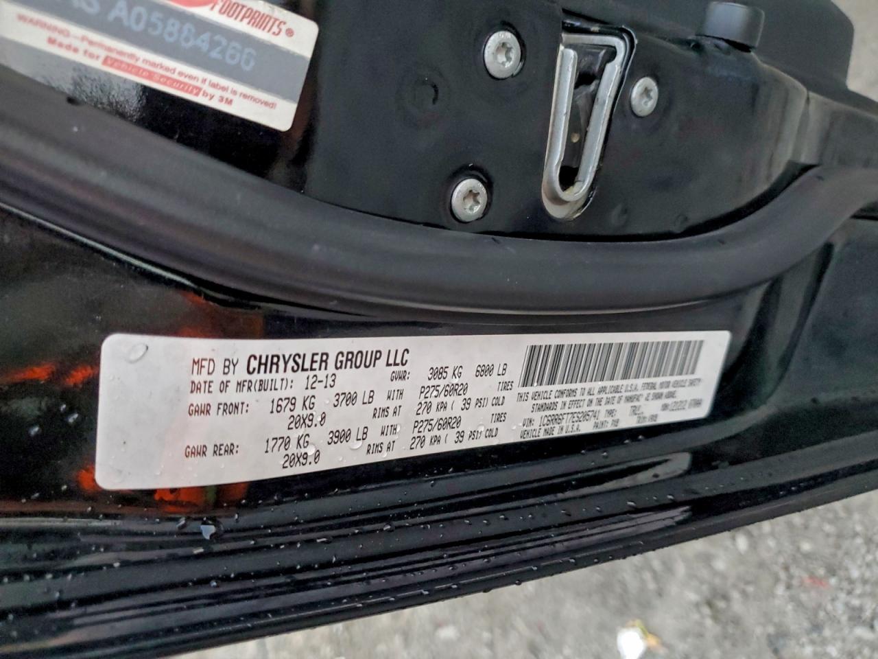 2014 Ram 1500 St VIN: 1C6RR6FT7ES205741 Lot: 94964535