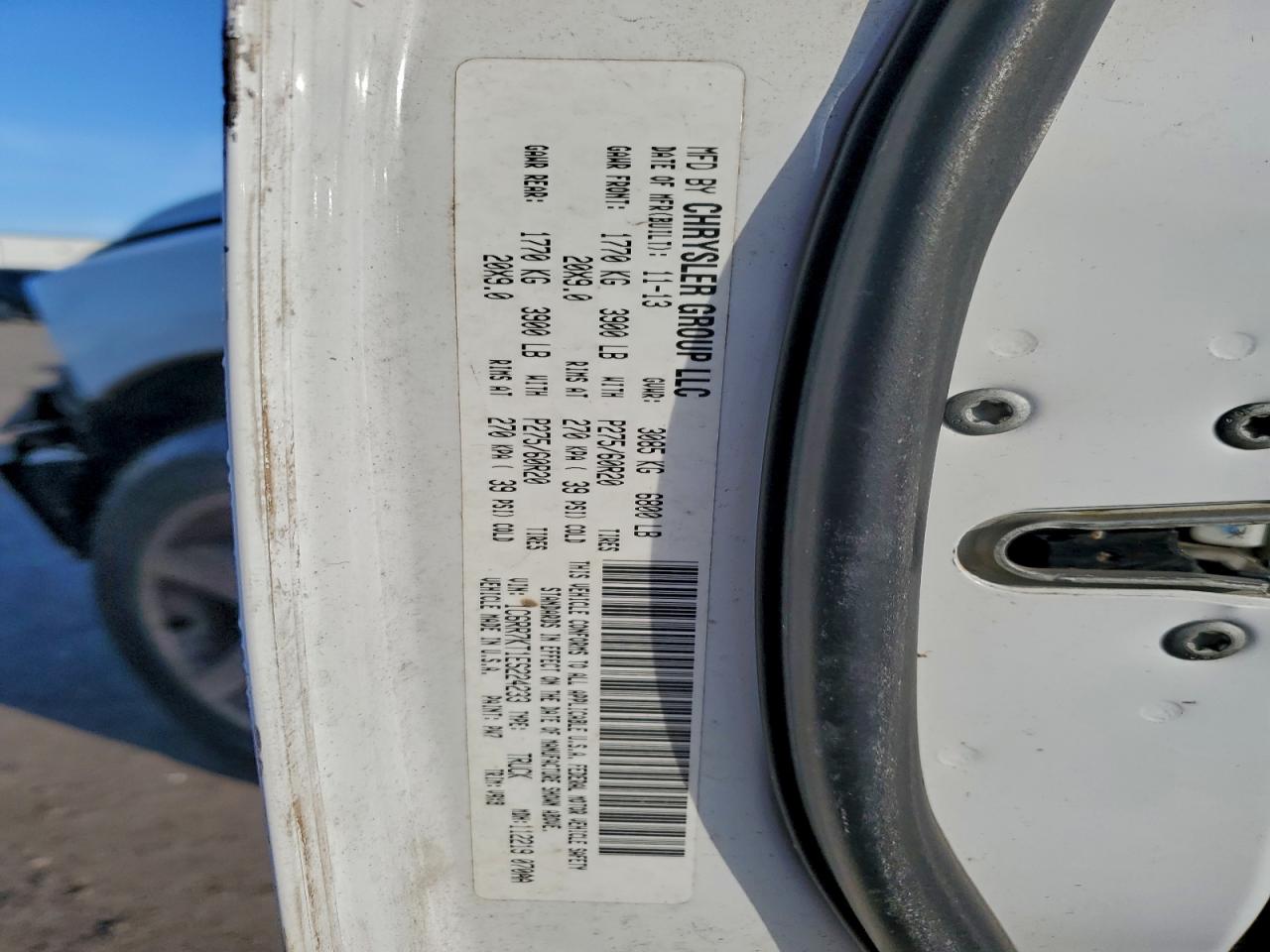 2014 Ram 1500 St VIN: 1C6RR7KT1ES224233 Lot: 95917605