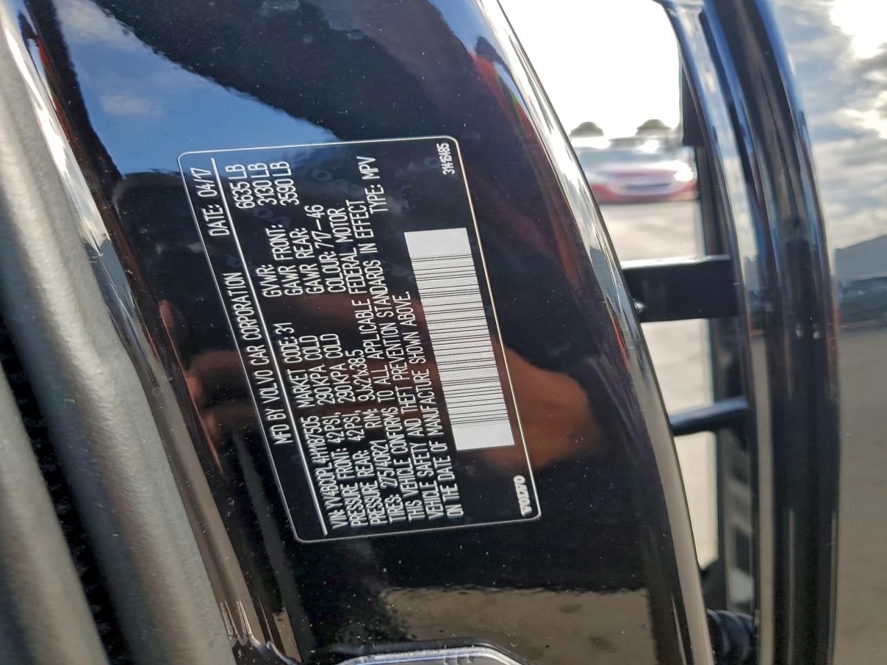 2017 Volvo Xc90 T8 VIN: YV4BC0PL4H1187505 Lot: 94756405