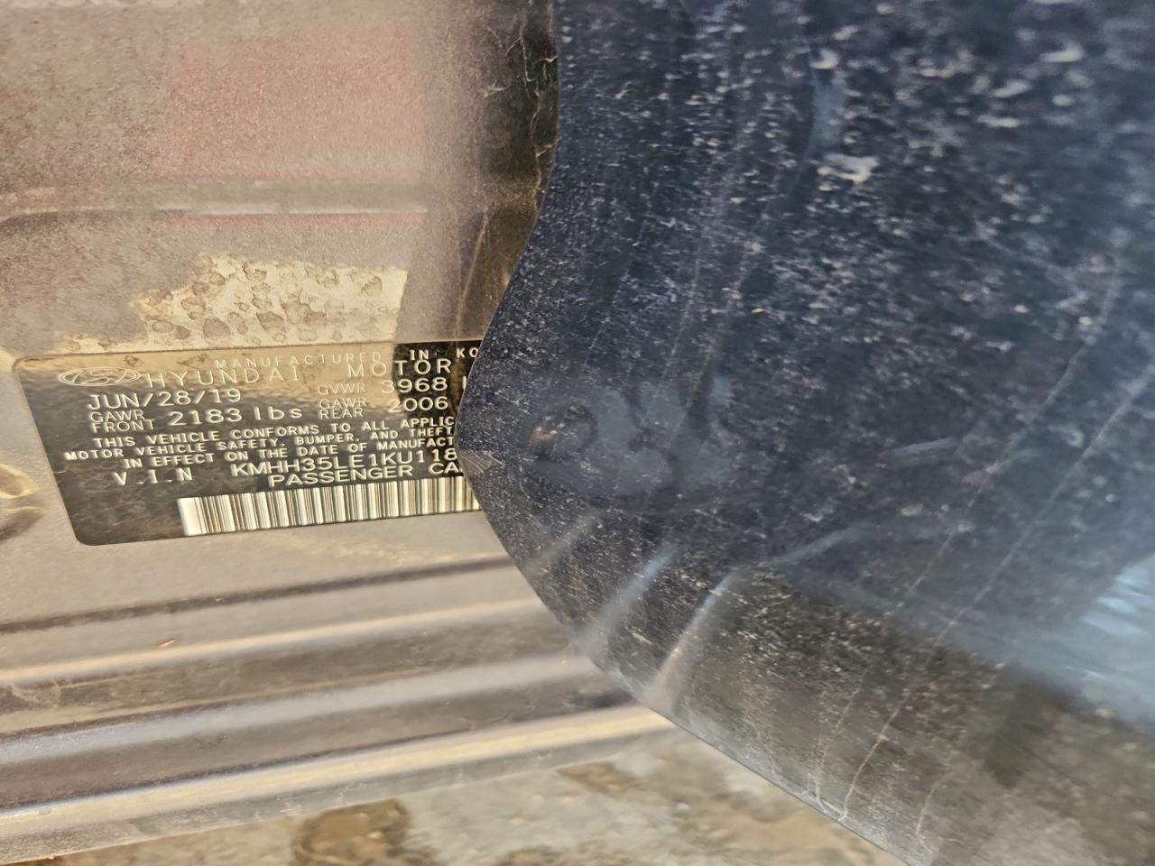 2019 Hyundai Elantra Gt VIN: KMHH35LE1KU118547 Lot: 95919945