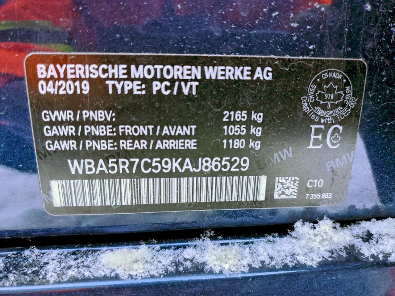 2019 BMW 330Xi VIN: WBA5R7C59KAJ86529 Lot: 90879815