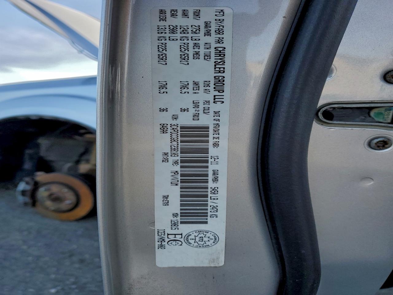 2012 Dodge Journey Sxt VIN: 3C4PDCCG8CT238103 Lot: 94167545