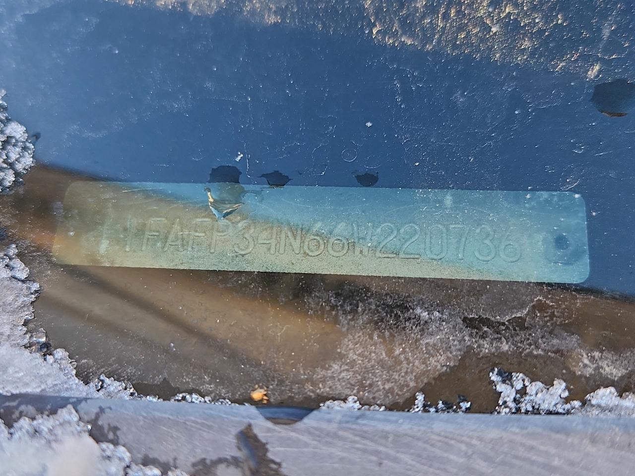 2006 Ford Focus Zx4 VIN: 1FAFP34N66W220736 Lot: 95076775