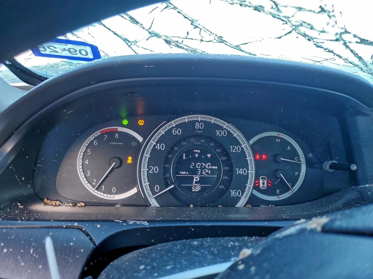 2013 Honda Accord Ex VIN: 1HGCR2F75DA153378 Lot: 93993635