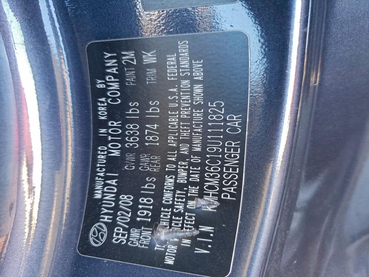 2009 Hyundai Accent Gs VIN: KMHCM36C19U111825 Lot: 94753765