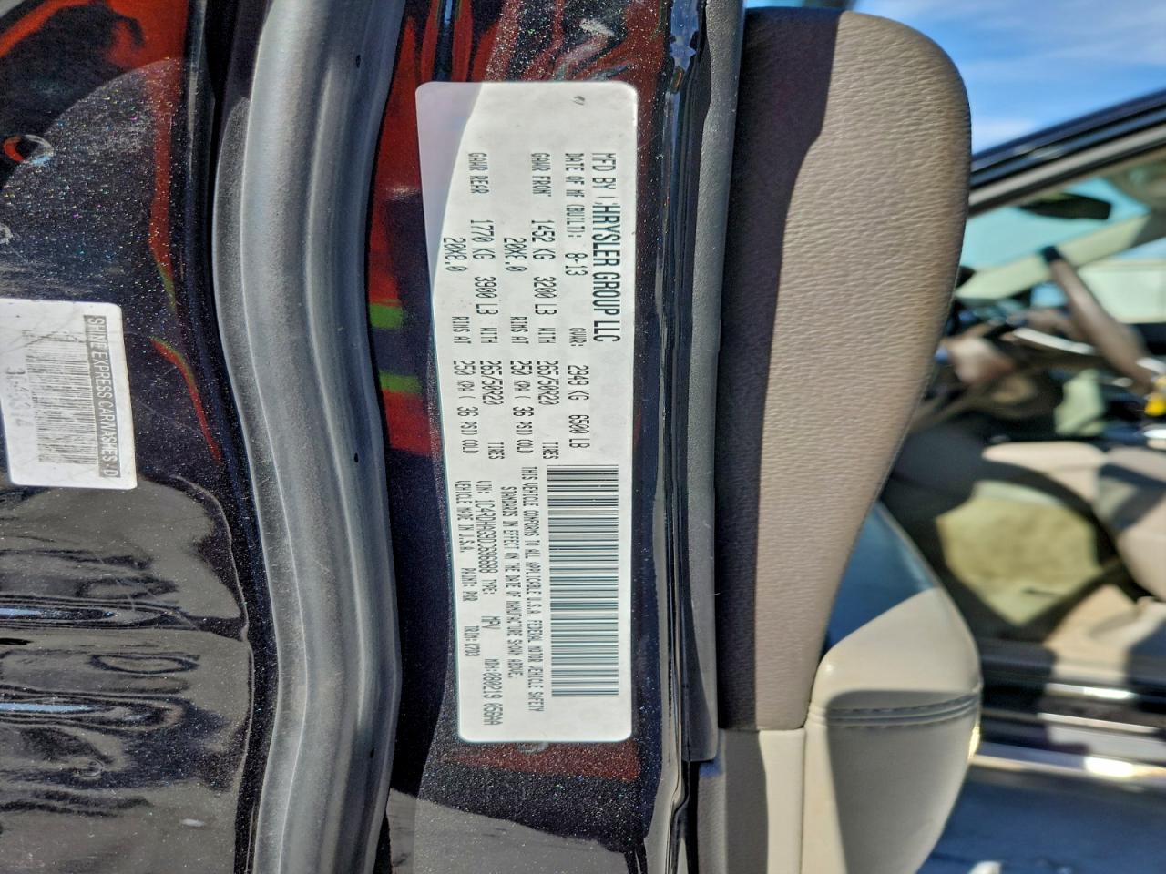 2013 Dodge Durango Sxt VIN: 1C4RDHAG9DC696688 Lot: 94913525