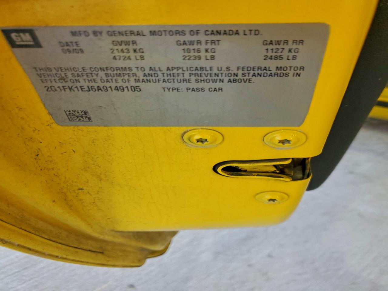 2010 Chevrolet Camaro Ss VIN: 2G1FK1EJ6A9149105 Lot: 94517695