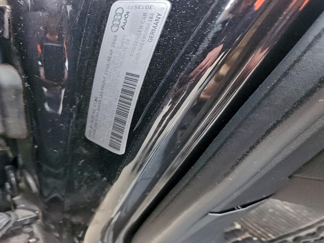 Фото: WAUMV94E49N004384