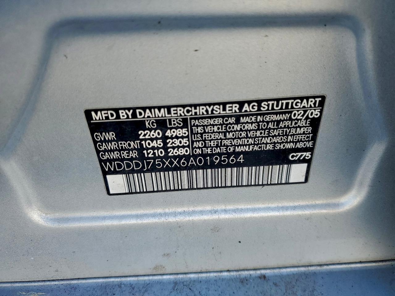 Фото: WDDDJ75XX6A019564